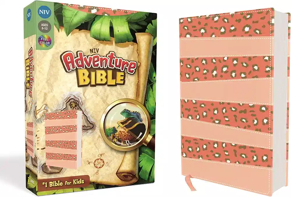 NIV Adventure Bible- Coral Leathersoft/ Thumb Indexed